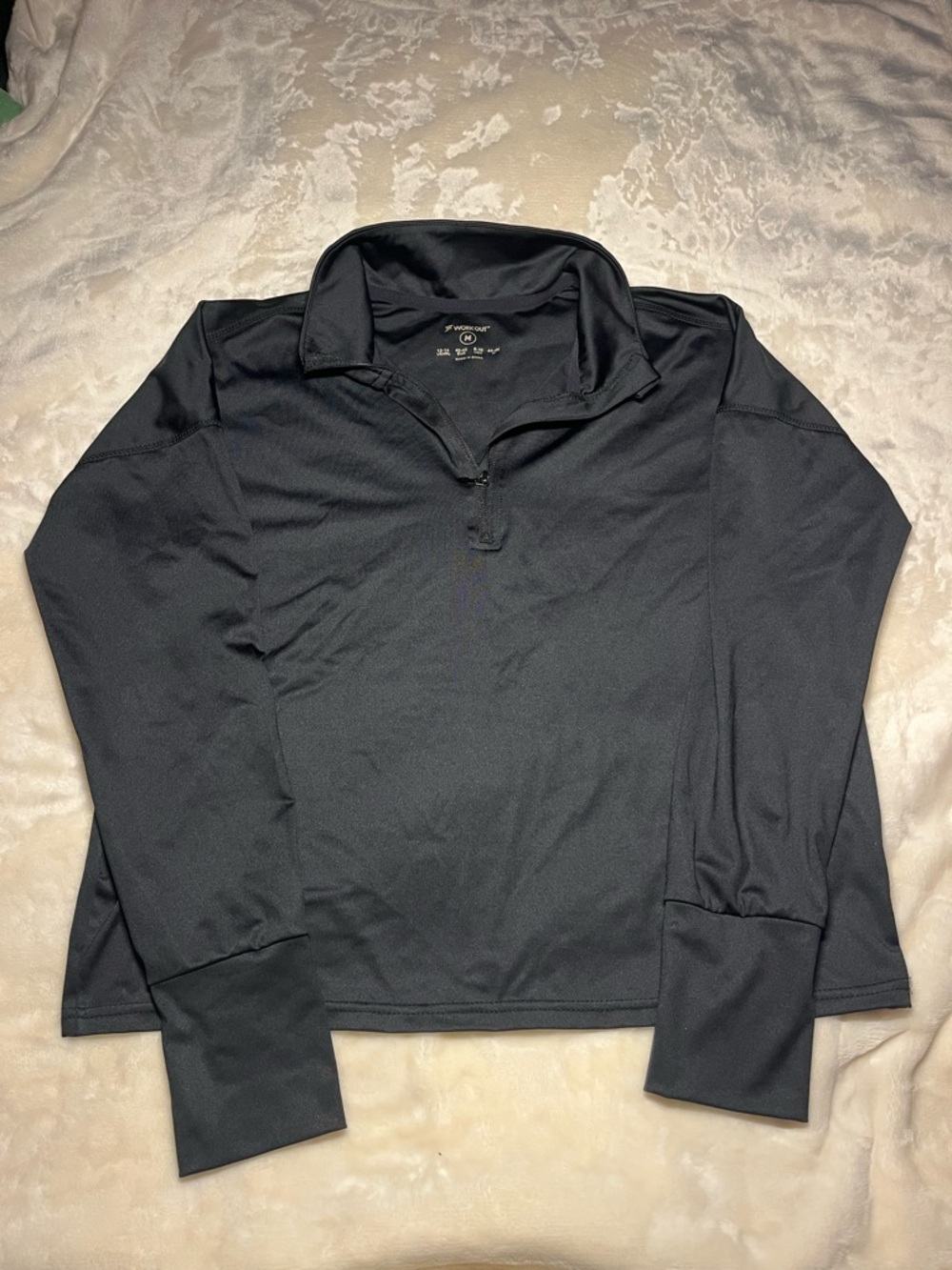 Women’s Black Workout Quarter-Zip